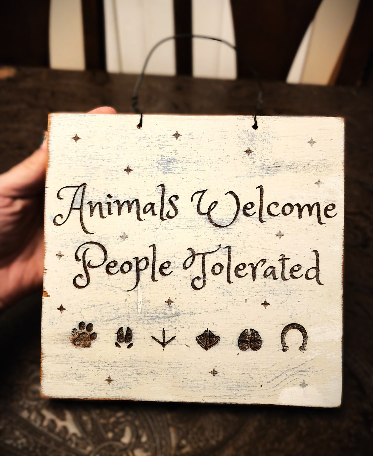 Wood Sign, Upcycled. Handmade