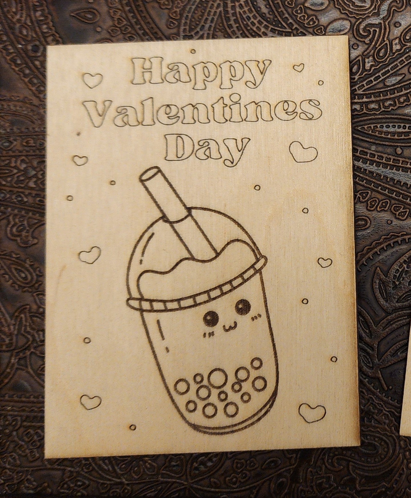 Wood Valentines with Envelope.