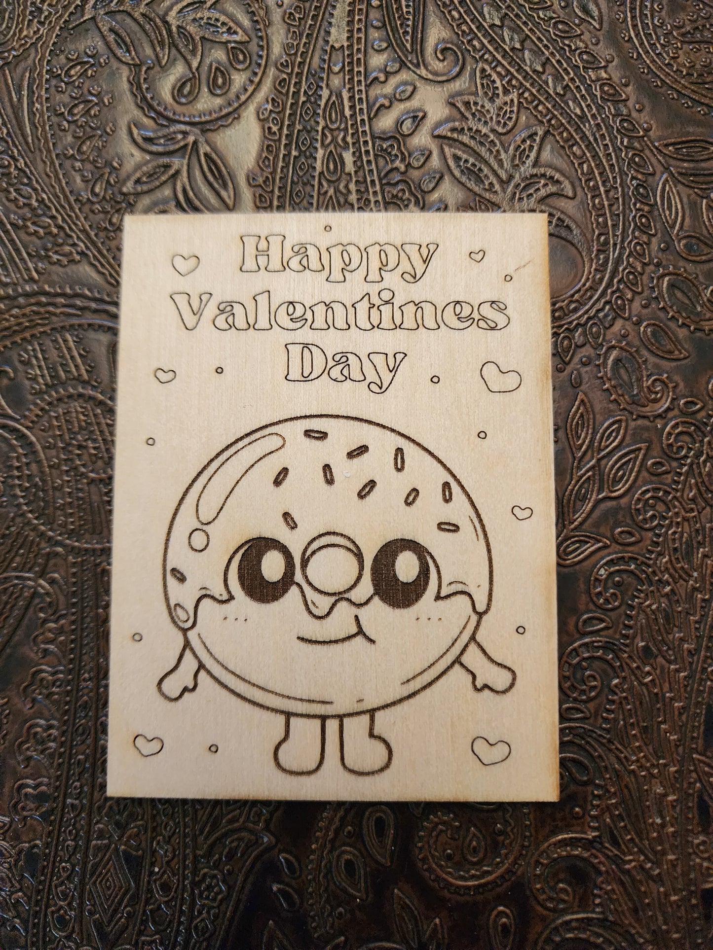 Wood Valentines with Envelope.