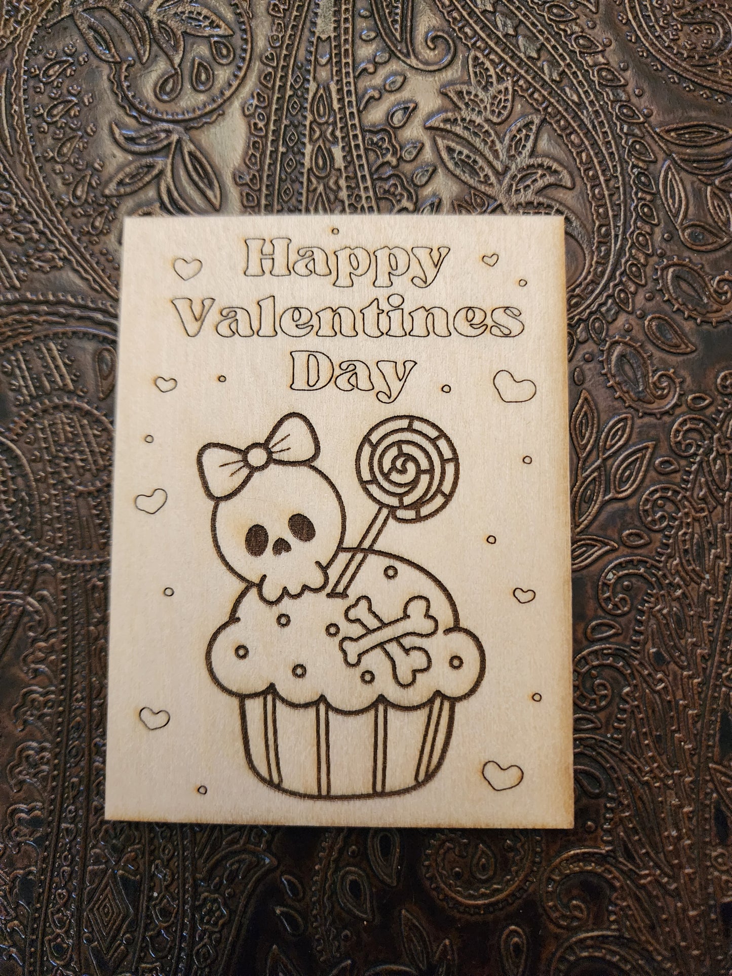 Wood Valentines with Envelope.