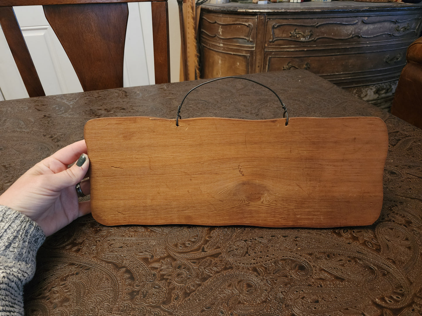 Wood Sign, Upcycled, Handmade. Animal Paw/Foot prints. "Animals Welcome People Tolerated" (Copy)