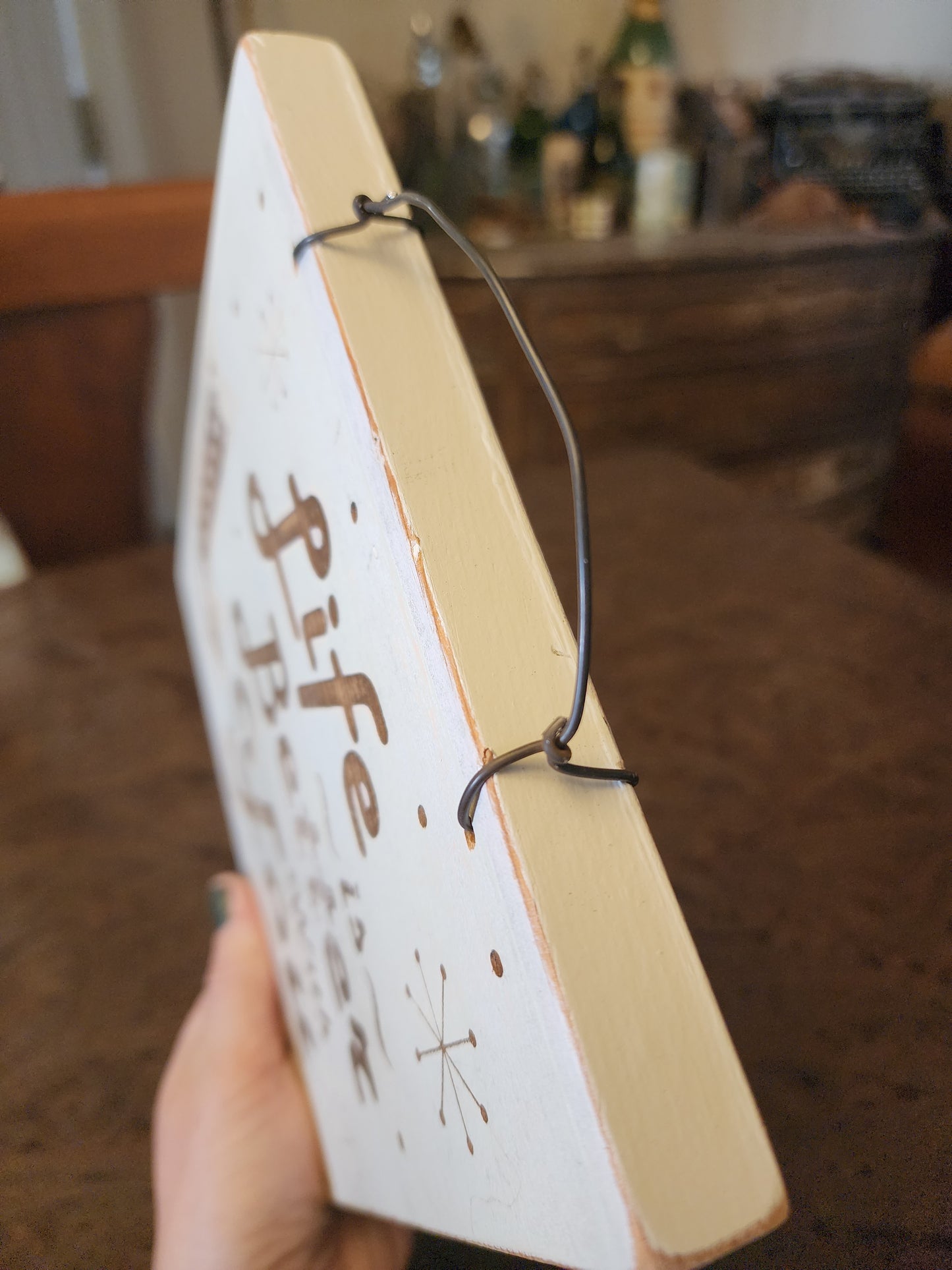 Uplifting, Positive, Wood Sign. Upcycled, Handmade. "Life is Better with You"