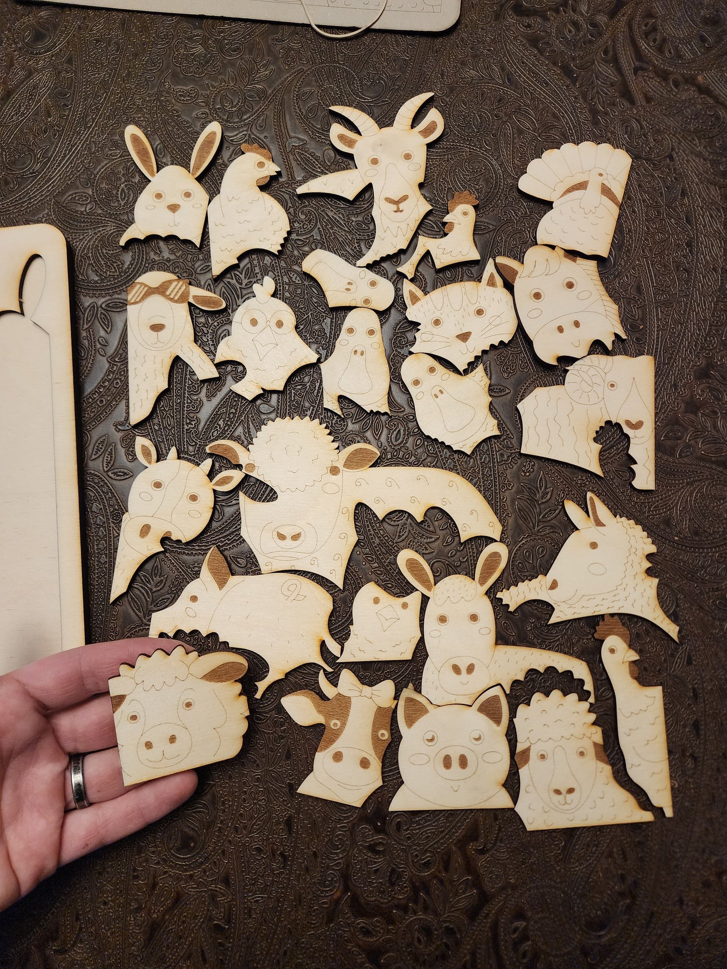 Farm Animal Wood Puzzle.