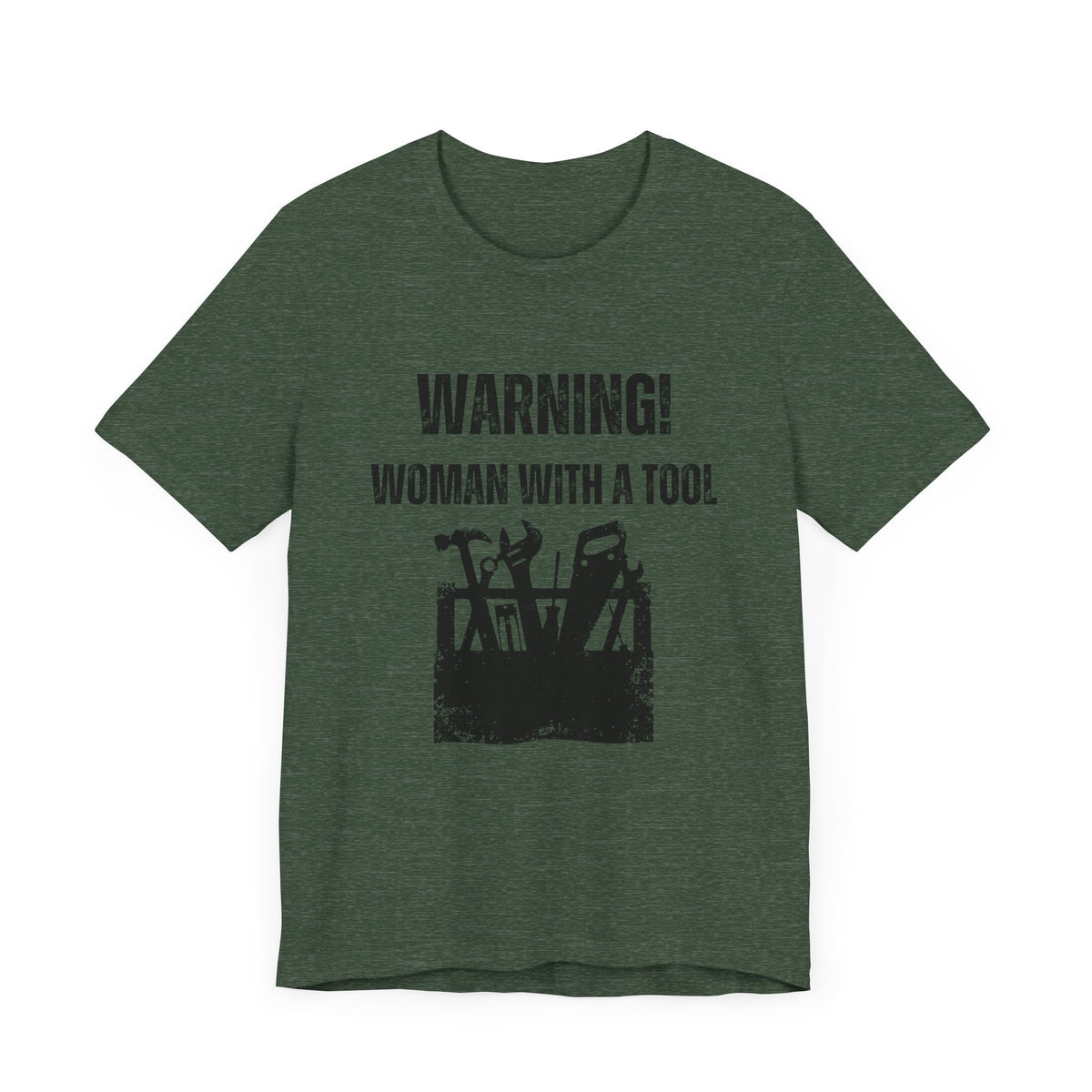 Warning Woman with a Tool T-Shirt. Soft & Comfortable! Construction Theam. Multiple Colors. Funny, Silly, Humor, Hers, Mom, Wife Work, Play.
