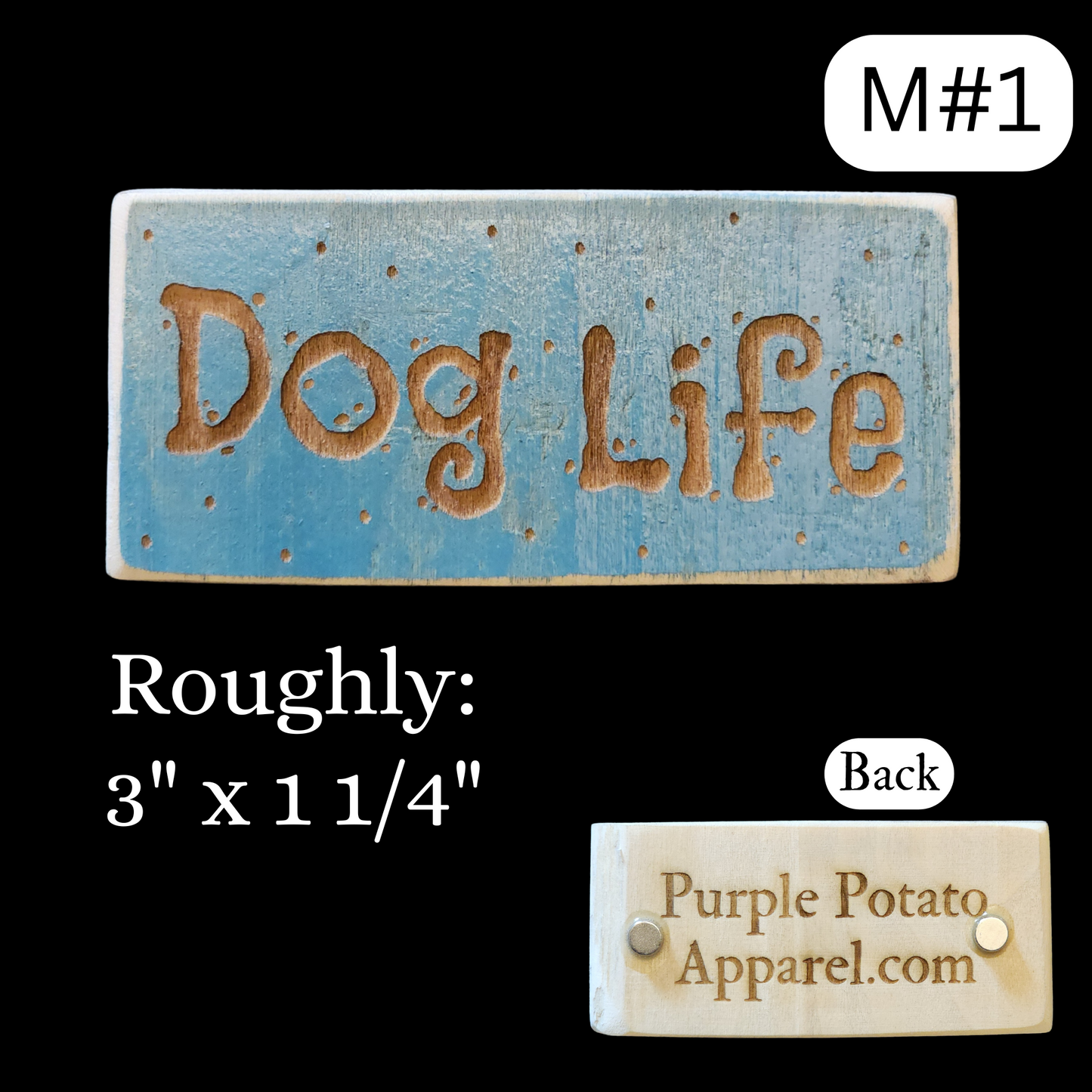 Magnets. "Dog Life". Different Sizes. Rustic, Farmhouse style.