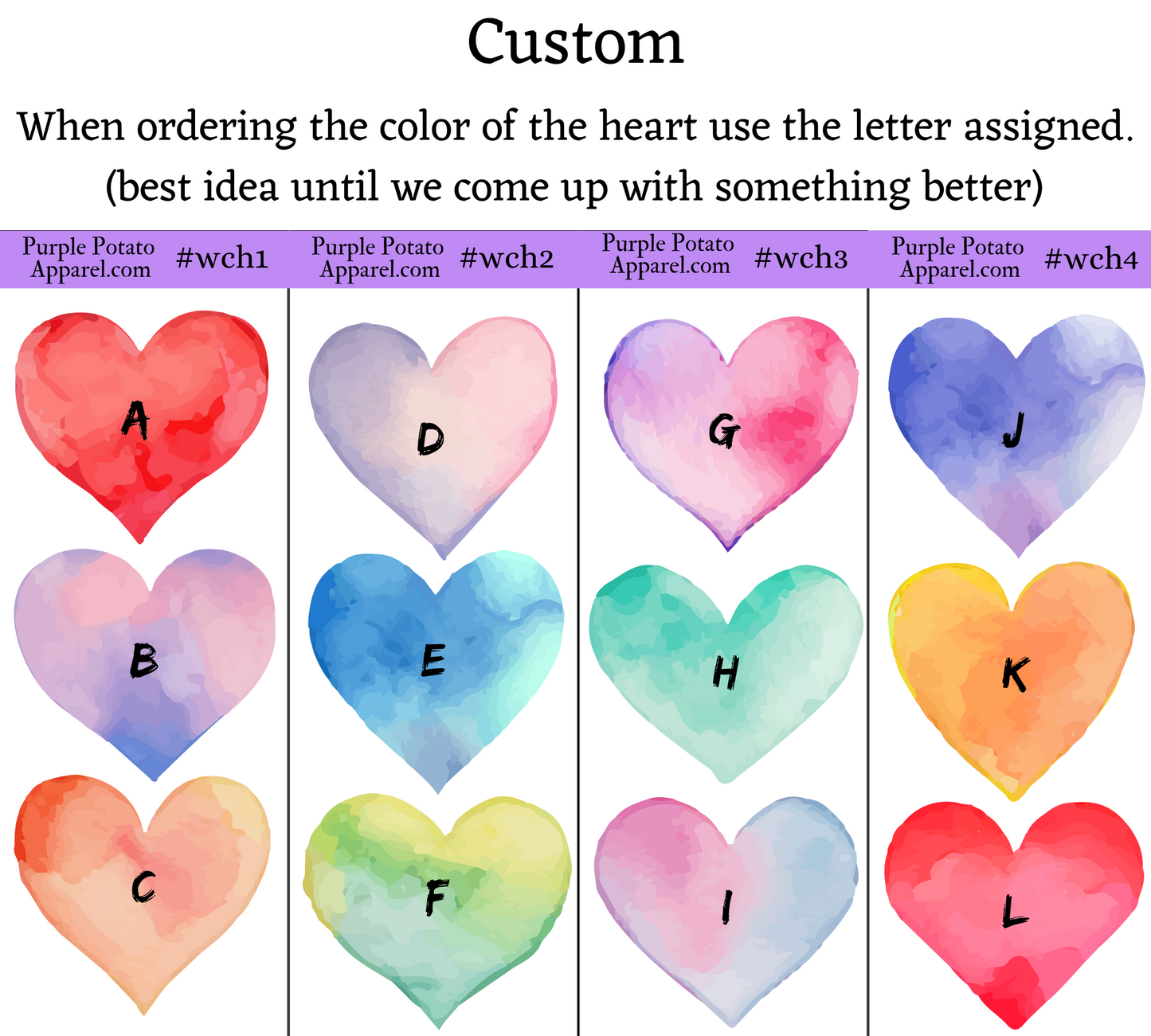 Customizable Watercolor Heart Stickers Strips Or Pre-made Positive, Feel Good Stickers.