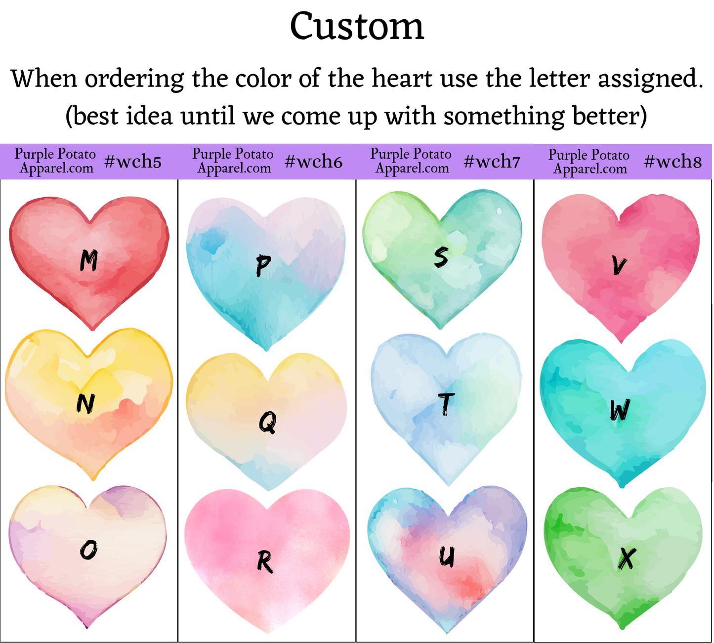 Customizable Watercolor Heart Stickers Strips Or Pre-made Positive, Feel Good Stickers.
