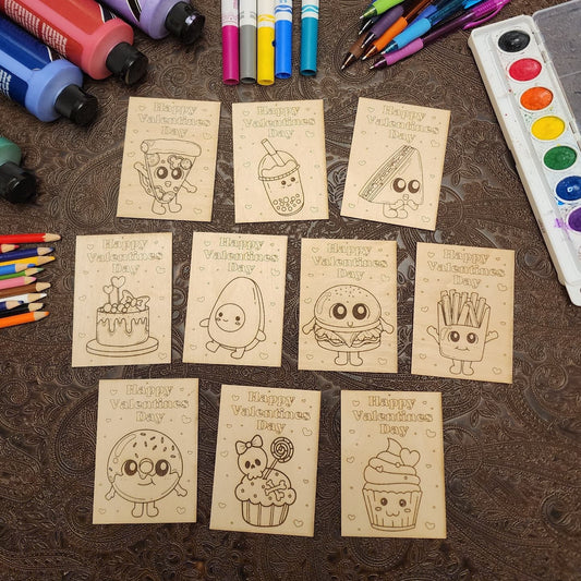 Wood Valentines with Envelope.